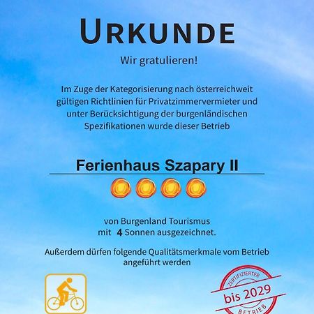 Ferienhaus Szapary II Eisenberg an der Pinka エクステリア 写真